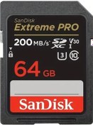 Resim Cordial Sandisk Extreme Pro 64gb Sdxc Uhs-ı V30 200mb/s 4k Video Dslr Bellek Kartı 