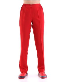 Resim Kadın Alpaka Pantolon - 18 Kırmızı-6836 