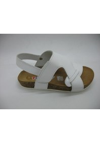 Resim Toddler 256 Anatomik Deri Mantar Taban Çapraz Sandalet 21-25 (422236081) Beyaz 
