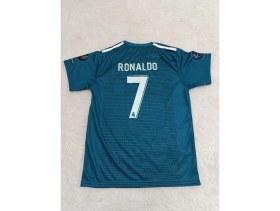 Resim Cristiano Ronaldo 2017 2018 Okyanus Turkuaz Kısa Kol Şampiyonlar Ligi Deplasman Forması 