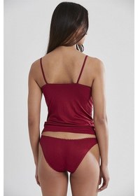 Resim Pierre Cardin 356 Kadın İp Askılı Atlet Külot Takım-bordo Bordo 