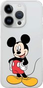 Resim Apple Iphone 14 Pro Max Uyumlu Kamera Korumalı Kapak Mickey Mouse Tasarımlı Şeffafkılıf PrintiFy