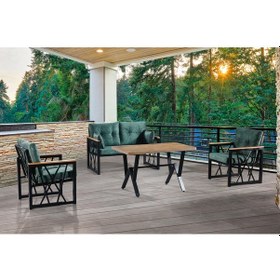 Resim Acelya 2+1+1+masa Bahçe Takımı,yesşil Yeşil 