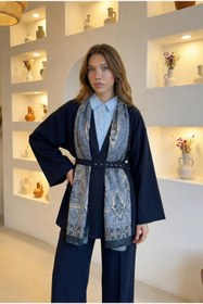 Resim bellura Kemerli Kimono Takım 