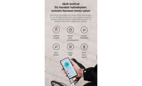 Resim Xiaomi Premium Hepa Filtreli& Hepa Zaman Ayarlı Yüksek Kaliteli Akıllı Hava Temizleyici, Akıllı Kontrol,oled Ekran, Çok Yönlü Hava Girişi+Luciole Lambader 