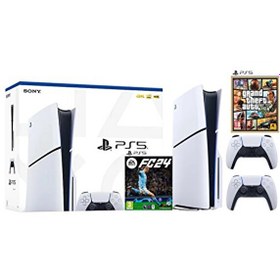Resim Sony Playstation 5 Slim CD Edition - 2. Dualsense Ps5 Kol - Fifa FC 24 - GTA 5 Oyun Konsolu (İthalatçı Garantili) 