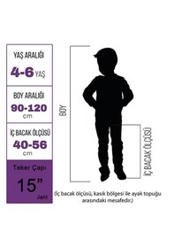 Resim Flipper Kız Ve Erkek İçin 3-6 Yaş Arası Çocuk Bisikleti 15 Jant 