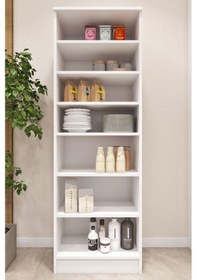 Resim Ases Mobilya Ases E53 Çok Amaçlı Dolap Mutfak Dolabı , Banyo Dolabı , Kiler Dolabı Beyaz Beyaz 