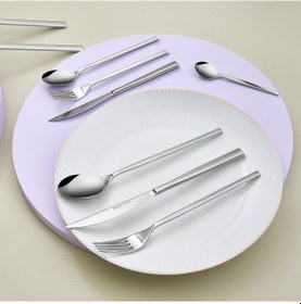 Resim Karaca Armendo 91 Parça 12 Kişilik Premium Kutulu Çatal Kaşık Bıçak Seti Metalik 