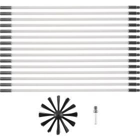 Resim Quueppty 17 Adet Baca Fırçası Seti Ev Endüstriyel Baca Kazan Fırçası Kurutma Makinesi Temizleme Aracı Şömine Temizleme Kiti (Yurt Dışından) 