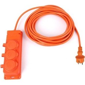 Resim Bylion 3'lü 10 Metre 3 2,5mm² Uzatma Kablosu - Turuncu 