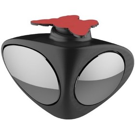 Resim Samdoo 3r Geniş Açılı Araç Kör Nokta Yardımcı Dikiz Aynası - Sol, 360 Derece Dönebilir, Kolay Kurulum, Siyah 