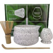 Resim 4 Adet Japon Matcha Seti Matcha Kase Ağızla Şarkı Devri Çay Ucu Aracı Matcha Çırpıcı Standı 
