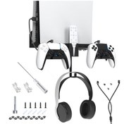 Resim Cbtx Jys Jys-p5173 Sony Ps5 Oyun Konsolu Kontrolör Tutucu 2'si 1 Arada Manyetik Şarj Kablosu Siyah 