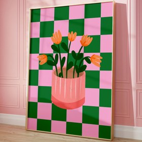 Resim 1 adet Çerçevesiz Tuval Poster, Modern Sanat, Şık Bitki Çiçek Vazo, Minimalist Dopamin Stili Baskı, Duvar Sanatı Tuval Boyama, Yatak Odası Oturma Odası Duvar Dekorasyonu, Mutfak Koridor Duvar Dekorasyonu, Modern İdeal Ev Duvar Dekorasyonu Hediyesi 