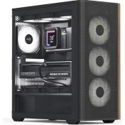 Resim Misda Store D501A Orta Kule Kılıfı, Ahşap Aksanlı Mesh Ön, 360MM Radyatör Desteği, 11 Fan Yuvası, 400MM Gpu, Atx/m-Atx/mini-Itx, Manyetik Toz Filtreleri, Spcc Çelik Konstrüksiyon, Moda Pc Yapısı, Siyah 