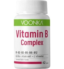 Resim Voonka Vitamin B Complex 62 Tablet B Vitamini Desteği 