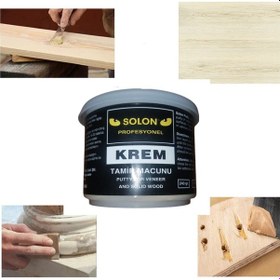 Resim Çok Amaçlı Ahşap Parke Masa Sehpa Çizik Çok Amaçlı Tamir Dolgu Macunu Krem 240 Gr 