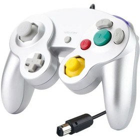 Resim Gümüş-nintend Ngc Controle Gamepad İçin Ngc Denetleyici Konsolu Kablolu El Joystick 