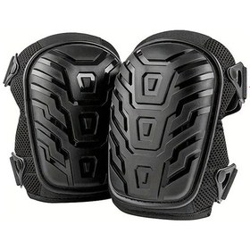 Resim İş Sigortası İş Dizlik Sert Kabuk Aşınmaya Dayanıklı Ve Kaymaz Mühendislik Dekorasyon Araba Tamir Bahçe Diz Çökmüş Açık Spor Dizlik Siyah 