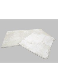 Resim 2 Li Banyo Paspası Ecoser Puff Krem Desenli 