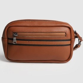 Resim La'graccio Paris Jacob Erkek Suni Deri El Çantası Taba 