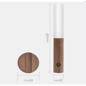 Resim Besthome1 Ahşap Mavi Led Gece Lambası - Hareket Sensörlü, 4m Otomatik Aç/kapama, Şarj Edilebilir, Gece Işığı, Ev Dekoru Diğer 