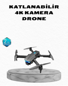 Resim shopwave 4K Kamera Özellikli Katlanabilir Drone Wi-Fi ve Yükseklik Sabitlemeli 
