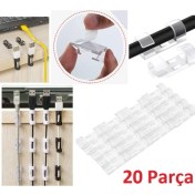 Resim Kablo Sabitleyici Klips Seti 20 Adet 
