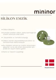 Resim Mininor Silikon Emzik 0+ Ay - Moss Green - Kahve Standart 