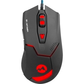 Resim Everest Mercury X8 Usb Siyah 6D Optik Oyun Mouse 