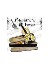 Resim Paganini Mv012Wt Resimli Porselen Kaplamalı Profesyonel Keman Set 