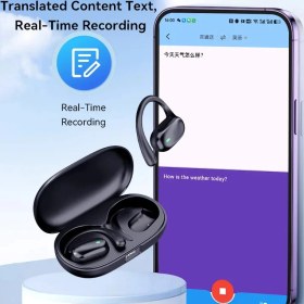 Resim Ceymstech 146 Dil Seçeneği Akıllı Ses Gerçek Zamanlı Bluetooht Çeviri Kablosuz Kulaklık 