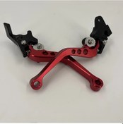 Resim Gateesat Kırmızı Motor Bisiklet Ve Scooter İçin Ayarlanabilir Alüminyum Fren Kolu 