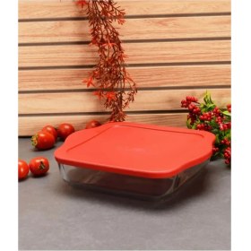 Resim Paşabahçe Kırmızı Kapaklı Kare Borcam 3200CC 