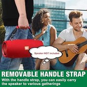 Resim Desing Wish Çıkarılabilir hoparlör sap bandı, JBL Xtreme/Xtreme 2/Xtreme 3/W-King X10/Zealot S67 ile uyumlu, taşınabilir, kablosuz Bluetooth hoparlör, dış mekan seyahat hoparlörü (kırmızı) 