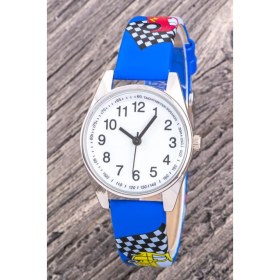 Resim Pinkoli Süper Arabalar Model Küçük Erkek Çocuk Kol Saati Lacivert 