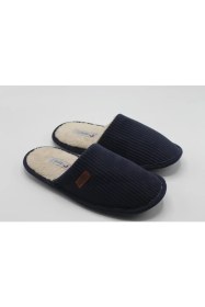 Resim Erkek Sessiz ve Kaydırmaz Taban, Sıcak,mevsimlik, Içi Peluş, Fitilli Kadife Çanak Terlik 