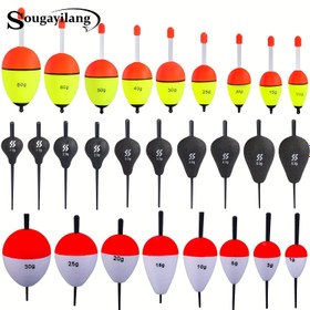 Resim Sougayilang Balıkçılık Şamandırası, Uzun Atışlı Sazan ve Kefal Balıkçılığı İçin EVA Yüzen Bobber Aksesuarları, Not: El Yapımı İle Kusurlar Normaldir, Ürün Üzerindeki "g" Kütle Değişimi Değil, Yüzme Değerine İşaret Ediyor, Noel İçin En İyi, Şükran Günü İçin Mükemmel 