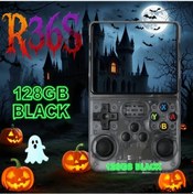Resim Cloud011 R36s Retro Oyun Konsolu 128gb Dahili Hafıza Dual Joystick Uzun Pil Ömrü Psp Ps1 Nes Uyumlu Siyah 