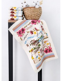 Resim En Güzel Mutfak Havlusu Modeli 4'lü Sunset 