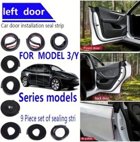 Resim Dashanshop Tesla Model 3 Y Kapı Ses Yalıtım Şeritleri Ve Tüm Araç Conta Seti Yedek Parça 