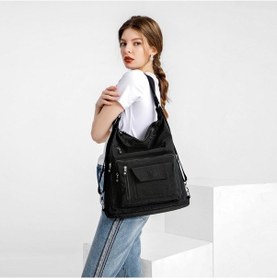 Resim Hem Sırt Hem De Omuz Kadın Çantası Smart Bags 1205 Siyah 