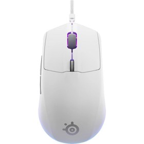 Resim SteelSeries Rival 3 Gen 2 Beyaz RGB Optik Kablosuz Oyuncu Mouse 