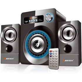 Resim Junglee 2+1 LED Işıklı Bluetooth Hoparlör USB ve Hafıza Kartı Girişli Fm Radyolu Uzaktan Kumandalı Speaker 