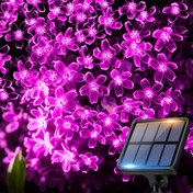 Resim Loyyz Pembe Kiraz Çiçeği Güneş Işıklı Dizisi - 100/50/20 LED, IPX4 Yüksek Kaliteli Dış Mekan Güneş Dekoru 8 Mod ile, Vintage Stil Noel, Düğünler, Sevgililer Günü, Anneler Günü ve Babalar Günü için, Güneş Dış Mekan Dekorasyonları, Bahçe Çit Patio, Düğün Dekorasyonu, Canlı Çiçek Tasarımı, Dayanıklı Plastik, Düğme Kontrol İşlemi Cadılar Bayramı Dekorasyonları, Noel Dekorasyonları 