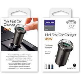 Resim Joyroom C-a35 45w Hızlı Araç Şarjı Usb-c Pd 3.0 Quick Charge 3.0 