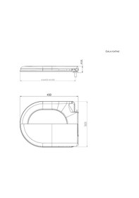 Resim Gpd Gala Klozet Kapağı (duvara Sıfır U Tipi) 