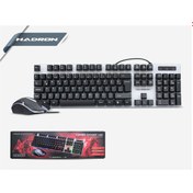 Resim HADRON Klavye Mouse Set Q Oyuncu Işıklı Kablolu HD837 