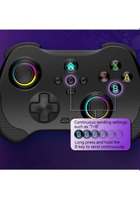 Resim Rgbwireless Controller 9.nesil Gamepad Kablosuz For Nintendo Switch Ps3-ps4-android-Apple Uyumlu iOS -pc/laptop 